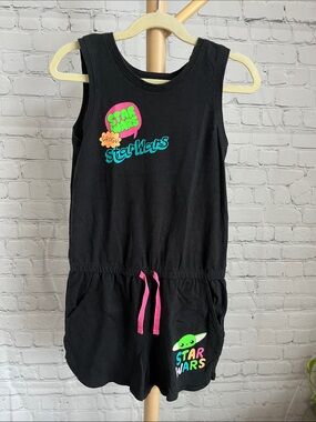 ⭐️⭐️PICK 5 / $20 Girls Black Star Wars Sleeveless Romper
